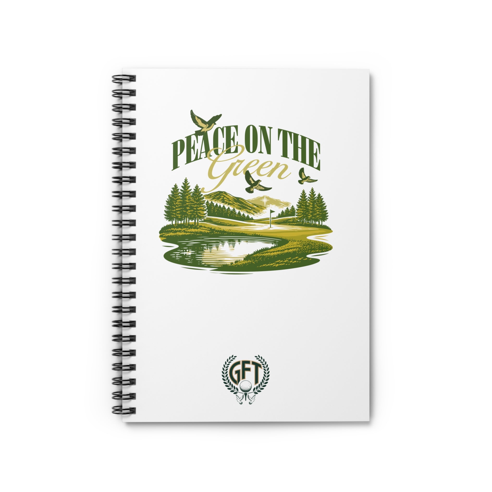 "Peace on the Green" Golf-Inspired Spiral Journal