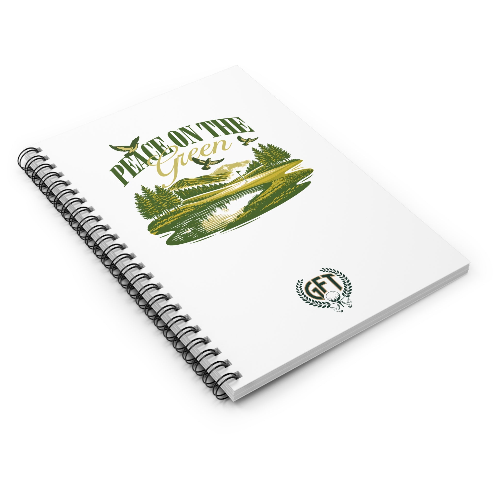"Peace on the Green" Golf-Inspired Spiral Journal