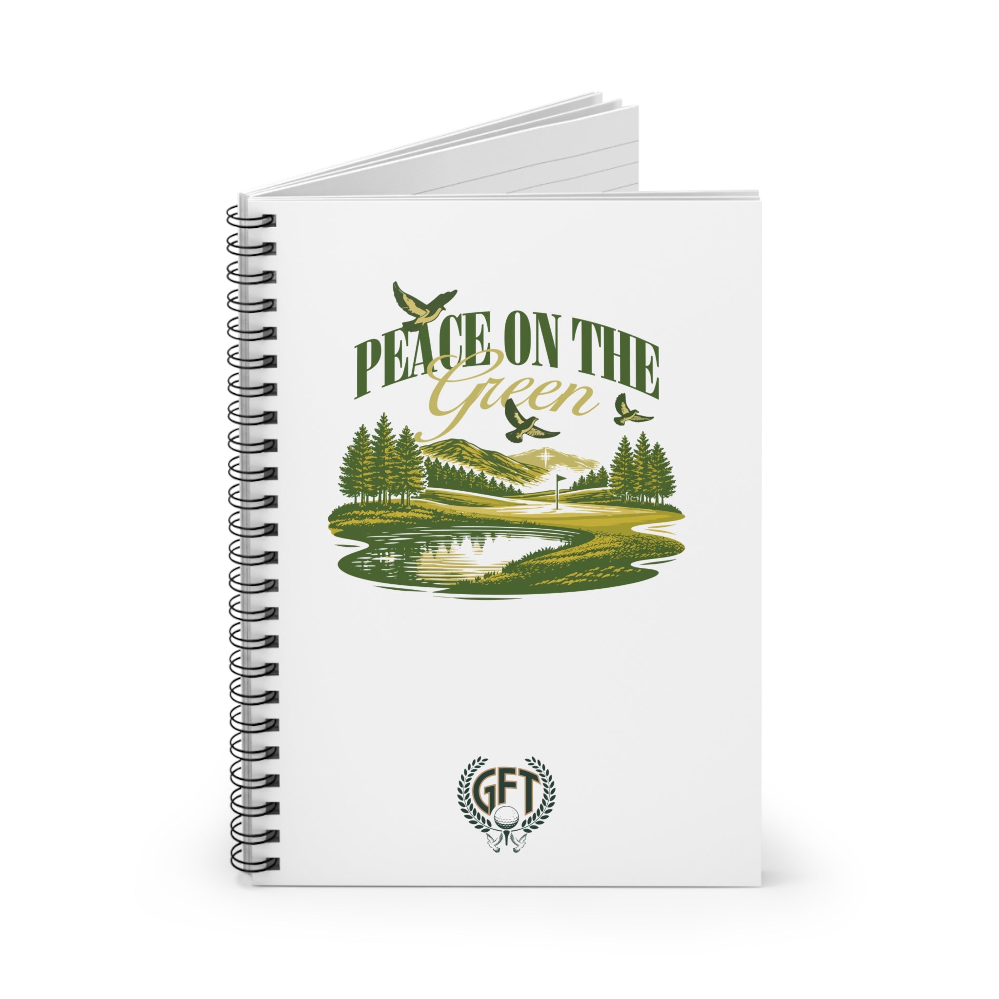 "Peace on the Green" Golf-Inspired Spiral Journal