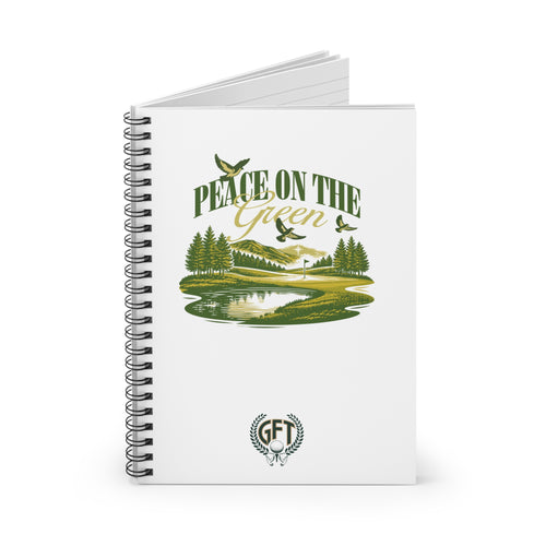 "Peace on the Green" Golf-Inspired Spiral Journal